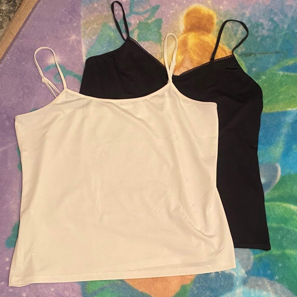Elegant Black and Cream Women's Camisole Set